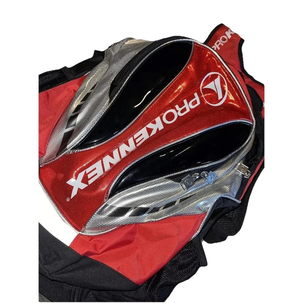ProKennex pickle ball backpack reflective red and black sports bag